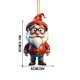 thumbnail image 3 of ¡Rebajas Sorprendentes!, Colgante de árbol de Navidad enano de acrílico 2D Lindo colgante de regalo 2D con impresión doble de enano navideño Akmoler, 3 of 8