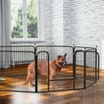 thumbnail image 2 of 26.7"*39.3"*8pcs round ball square pet fence,Folding Indoor Outdoor Dog Exercise Fence, Portable Pet Playpen with Door for Large Medium Small Dogs and Pet, 2 of 11