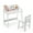 White, variant on UNICOO® Height Adjustable Bamboo Kids Desk and Chair Set - Ergonomic Kid Desk and Chair Set for Study, Writing, and Homework - Durable and Eco-Friendly Kids' Desks for Home and School (White 01)