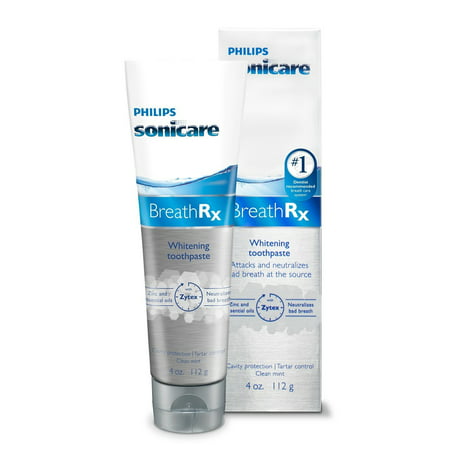 Breathrx Whitening Toothpaste 4oz, Aids in the prevention of dental decay By Philips Sonicare From