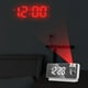 thumbnail image 4 of Reloj Despertador con Proyector LED de 2 Piezas Pantalla de Temperatura Giratoria de 180  degree, 4 of 9