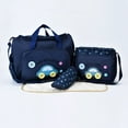 thumbnail image 3 of 4Pcs Functional Baby Diaper Bag Set with Removable Changing Mat and Milk Bag, 3 of 19