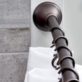 thumbnail image 2 of iDesign 41" to 72" Adjustable Curved Shower Curtain Rod, Bronze, 2 of 6