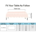 thumbnail image 5 of Blush Pink Plastic Tablecloths 3 Pack Disposable Table Covers 54 x 108 Inches Shower Party Tablecovers PEVA Vinyl Table Cloths for Rectangle Tables up to 8 ft and Picnic BBQ Birthday Wedding Banquet, 5 of 7