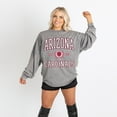thumbnail image 4 of Women's Gameday Couture Gray Arizona Cardinals Oversized Final Score Snow Wash Long Sleeve T-Shirt, 4 of 6