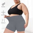 thumbnail image 6 of Axiiglly Biker Shorts for Women Plus Size Stretch High Waisted Quick Dry Yoga Gym Workout Shorts, XL-5XL, 6 of 9