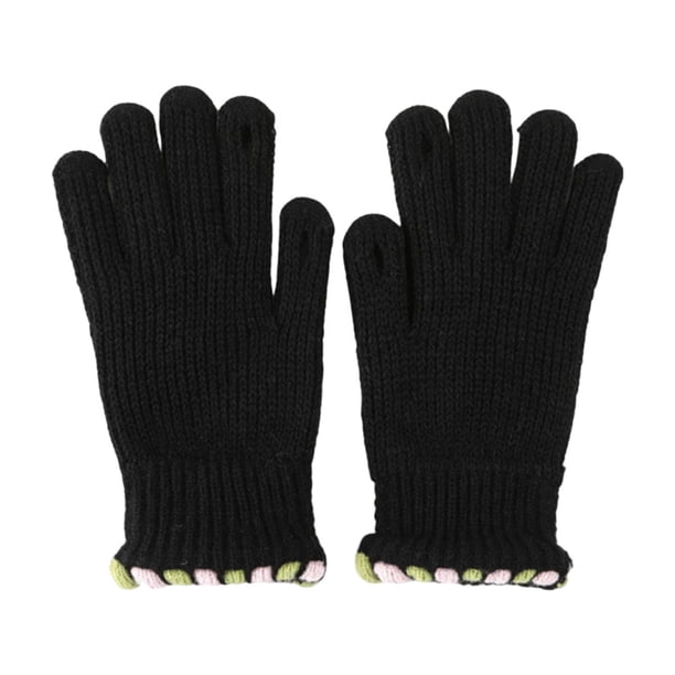 Guantes para mujer que mantienen el calor y el rocío Guante de dedos para mujer Manopla de poliéster