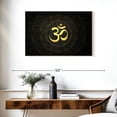thumbnail image 3 of Elephant Stock Golden Om Symbol Wall Art - Horizontal Canvas Wall Art - Living Room Wall Decor - Wellness Canvas - Black And Gold Decor - 36" x 24", 3 of 8