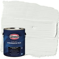Glidden HEP Exterior Paint   Primer Semi-Gloss, Pacific Pearl / Off-White, 1 Gallon