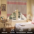 thumbnail image 5 of Retro Brown Swag Valances for Windows 2 Pack Beckground Red Stripes Swag Kitchen Curtains 36 Inches Long Rod Pocket Short Window Treatment for Kitchen Bathroom 36"x36", 5 of 8
