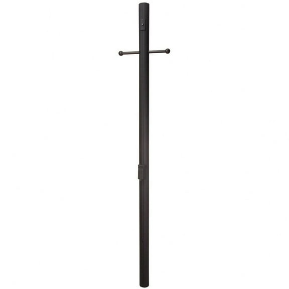 Craftmade Fluted Direct Burial 84" Outdoor Light Post in Textured Matte Black