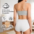 thumbnail image 4 of Loritta Secret 5-Pack High Waist Seamless Panties , Soft Breathable Full Coverage Womens Underwear S-2XL, 4 of 6