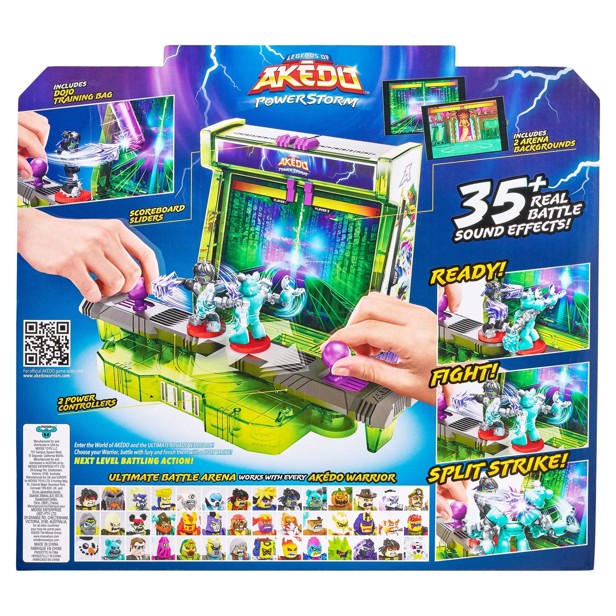Akedo Powerstorm Ultimate Battle Arena With 35+ Battle Sound Effects And 2  Exclusive Battling Mini Figures, Boys, Ages 6+