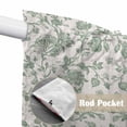 thumbnail image 4 of Swag Valance Curtains for Windows, Farmhouse Flower Light Filtering Kitchen Curtains with Rod Pocket, Botanical Vintage Fruit Green Leaf Window Treatment Valances for Living Room, 36x45 - 2 PCS, 4 of 9