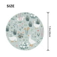 thumbnail image 3 of Disketp Goose And Doodle Flowers Small Mouse Pad 7.9x7.9 Inches,Washable Round Mousepad For Office Laptop Computer,Non-Slip Rubber Base Mouse Pads For Wireless Mouse, 3 of 8