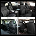 thumbnail image 4 of DIKSOAKR Front Seat Covers for Ford F-150 2009-2025, 2 Seats Breathable Perforated Faux Leather Car Seat Cover Interior Seat Cover Airbag Compatible (Black), 4 of 7
