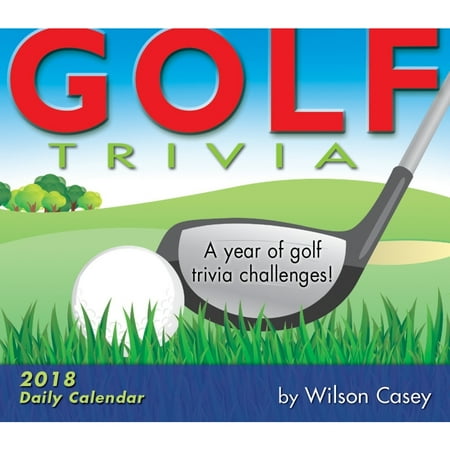 Golf Trivia Desk Calendar Golf By Sellers Publishing Walmart