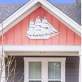 thumbnail image 5 of Outdoor Nautical Ship Wall Art – PVC Schooner Ship Décor for Beach House, Coastal Home, Shed, Garage – Weatherproof Ocean-Themed Sign, 3 Foot, 5 of 12