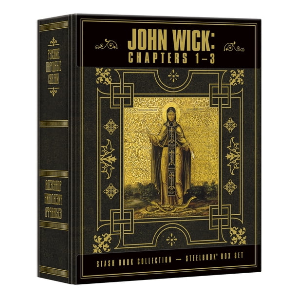 John Wick Chapters 1-3 Walmart Exclusive Steelbook Box Set 4K
