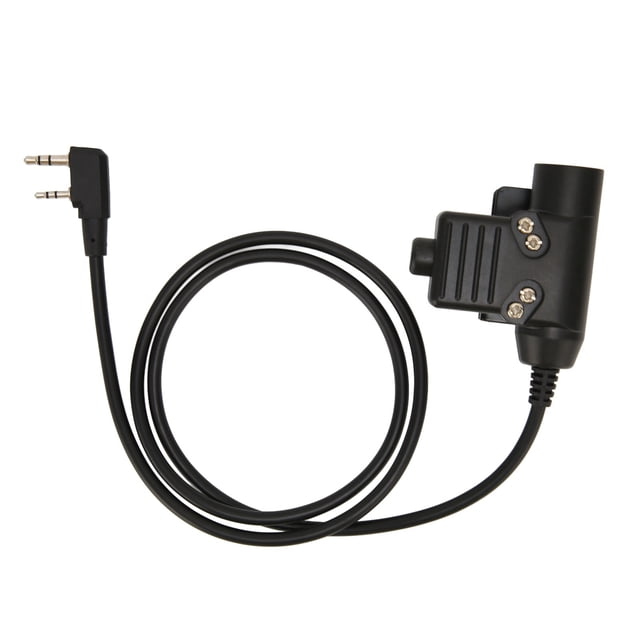 Adaptador Militar del U94 PTT, Pediendo Resbalones Walkie Talkie Adaptador Push Para Hablar para Walkie Talkies