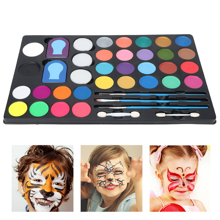 FTVOGUE Face Body Paint 30 Colors Makeup Painting Kit for Cosplay
