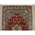 thumbnail image 3 of Floral Ivory Medallion Hand Knotted Area Rug Wool Silk Carpet (3.11 x 2.8)', 3 of 6