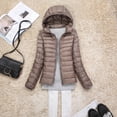 thumbnail image 4 of Chaqueta ajustada de estilo coreano de talla grande para mujer, chaqueta corta con capucha para otoño e invierno, 4 of 6
