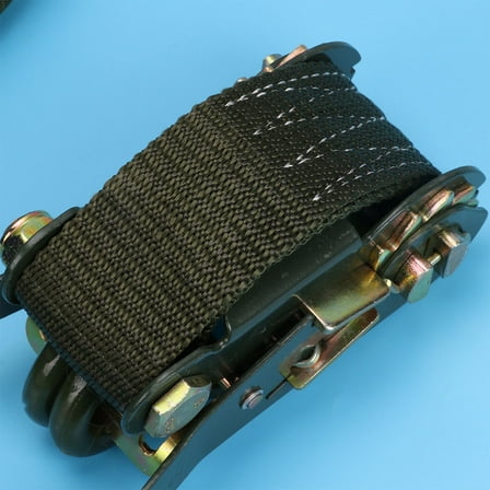 HEMOTON Heavy Duty Green Ratchet Straps for Cargo Securement with Strong Metal Buckle, Tie Down Straps 10M Length