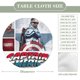 thumbnail image 2 of Capitán América 4-theme Fitted Round Tablecloths Elastic Edged Table Covers Waterproof Table Cloth for Kitchen Holiday Party Tables Decor 150cm, 2 of 6