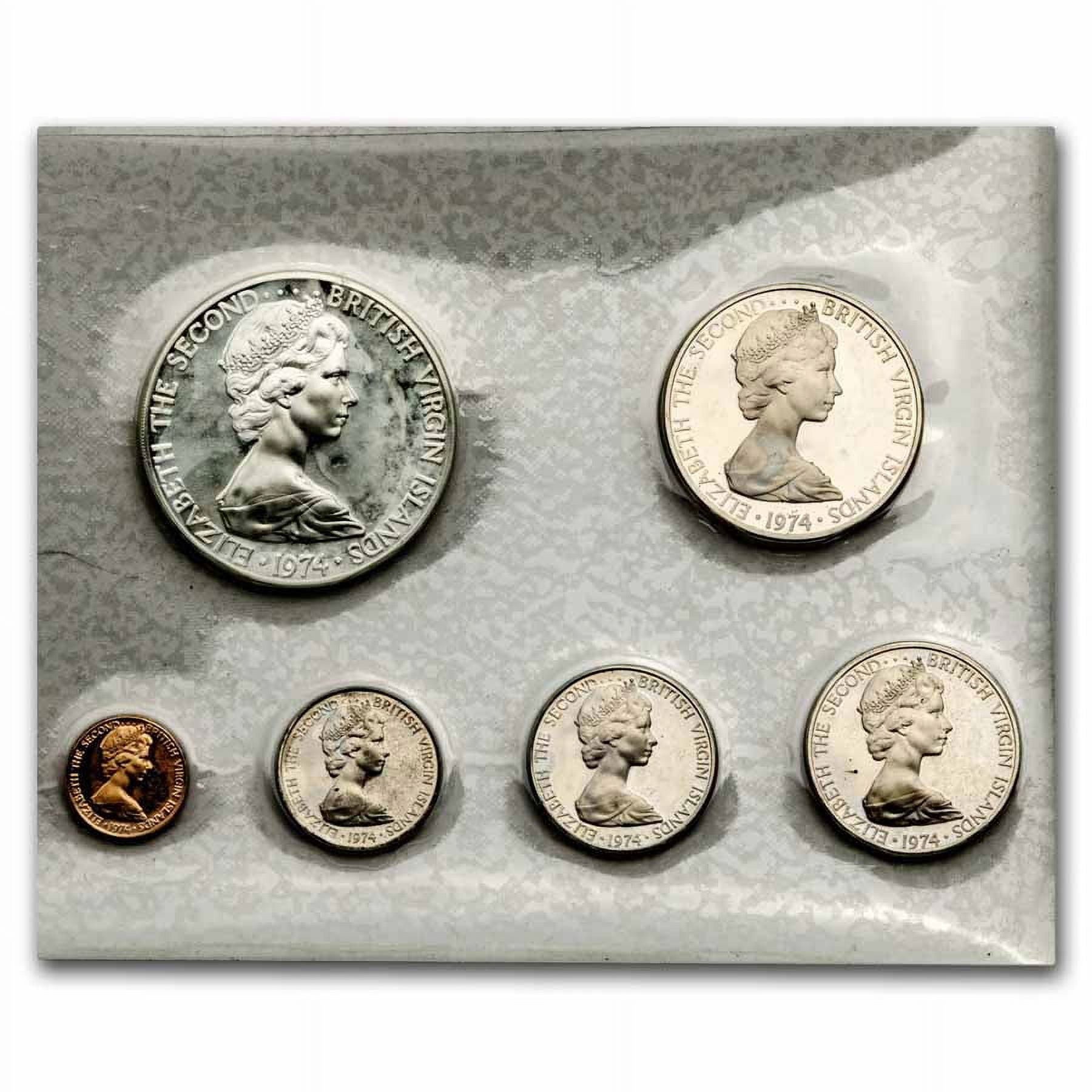 1974 British Virgin Islands 6-Piece Proof Set (w/Box & COA
