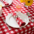 thumbnail image 3 of DII Red Check Outdoor Napkin (Set of 6), 3 of 11