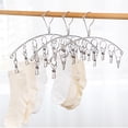 thumbnail image 3 of HBFAGFB Stainless Steel Socks Panties Rack Versatile Bedroom Organizers and Storage Tool C One Size, 3 of 3