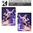 thumbnail image 4 of SaniMore Universal Case for 8.0-8.4 Inch Display Tablet, PU Leather Wallet Case Auto Wake/Sleep Card Slots Dual Viewing Angles Full Protective Case for All Kinds of 8.0-8.4 inch Tablet, Rabbit, 4 of 7