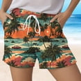 thumbnail image 5 of COMVALUE Women's Plus Size Swim Shorts Quick Dry Beach Boardshorts Swimwear Bottom Trunks 2026 (Dark Green, XXL), 5 of 5