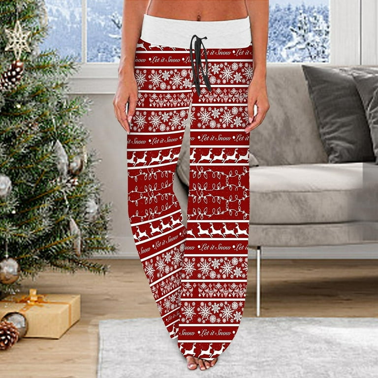 Christmas trousers shop womens