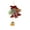 Wine, variant on Red Christmas Tree Wind Chime Hanging Ornament, Polyester Fabric With Golden Bell, Soft Tinkling Sound For Festive Atmosphere
