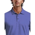 thumbnail image 6 of Ben Hogan Men's & Big Men's Performance Two-Color Jacquard Short Sleeve Polo Shirt, up to 5XL, 6 of 7