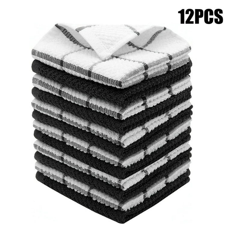 Black Flour Sack Towels  Black Kitchen Towels (Set of 12