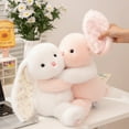 thumbnail image 4 of Cuddly Plush Bunny Stuffed Animal-Magnetic Hug Soft Long Eared Rabbit Easter Toy for Birthday Gift, 4 of 6