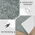 thumbnail image 6 of TWINNIS Soft Area Rug,Washable Rugs for Living Room,Fluffy Carpet, Cute Accent Kids Rugs for for Bedroom Nursery Dorm Indoor Room Decor,Gray/Green,5'x8', 6 of 7