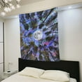 thumbnail image 5 of Trippy Tapestries Wall Hanging Psychedelic Forest Tree Colorful Moon Purple Ceiling Tapestry for Bedroom Teen Girls Cute Small Dorm College Tapestry Indie Room Wall Decor Aesthetic 51x60 inch, 5 of 5