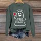 thumbnail image 2 of Sudadera con capucha de fantasma de Halloween para mujer, Let's Get Sheet Faced, divertida sudadera con gráfico de vino, rosa, 2 of 4