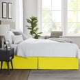 thumbnail image 2 of SGI Bedding 14 Inch Pleated Bed Skirt | Microfiber Bed Skirt | Fade Resistant, Wrinkle Free, Anti-static, Decorative, Extra Storage Space, Clutter-Free | Queen, Yellow, 2 of 6