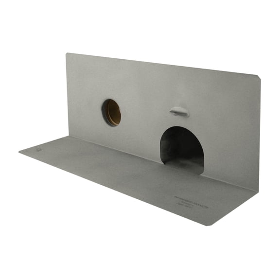 Stainless Steel Through Wall Parapet Drain with Overflow Fitting Size: 2" No Hub