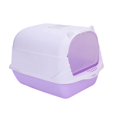 thumbnail image 4 of serony Pet Litter Tray Enclosed Potty Toilet Small Animals Hooded Cat Litter Box Purple, 4 of 7