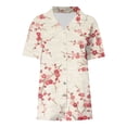 thumbnail image 3 of Short Sleeve Bikini Top Ripped Shirt Women Short Sleeve Shirts for Women Women Summer Tops Work Shirt for Women Women Long Shirts plus Size Olive Shirts for Women Small Size Sleeves Oversize Denim, 3 of 3