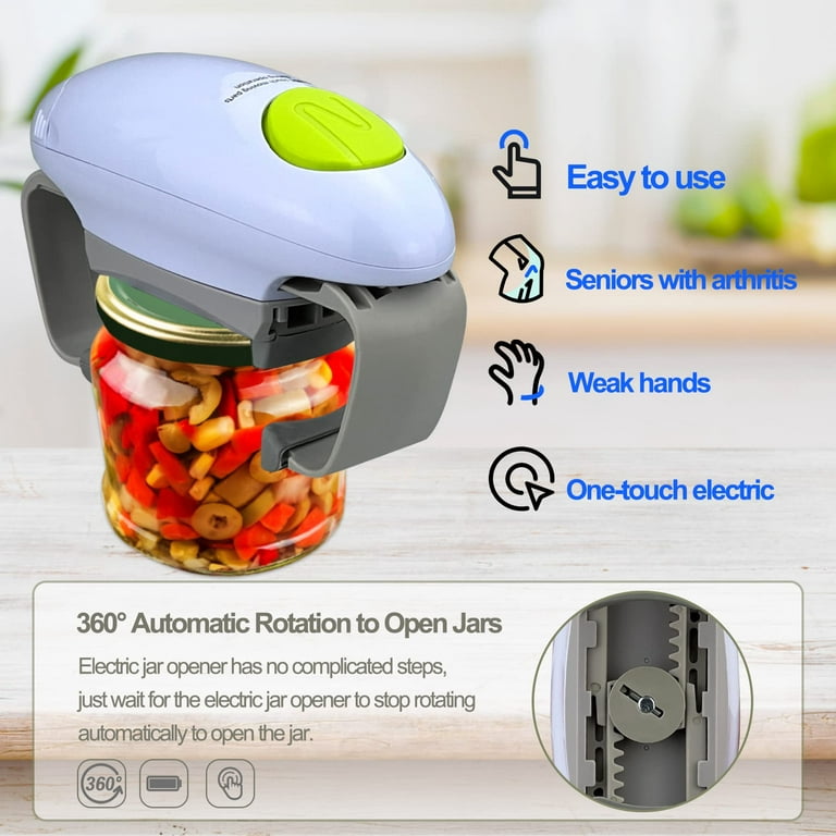 FOAUUH Higher Torque and One Touch Electric Jar Opener Easy Remove