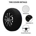 thumbnail image 3 of Lsque Bluey Pattern Tire Covers - Tough Tire Wheel Protector for Truck, SUV, Trailer, Camper, RV - 15 inch, 3 of 7