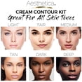 thumbnail image 3 of Kit de maquillaje Aesthetica Cosmetics Cream Contour & Highlight, 3 of 6