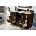 thumbnail image 6 of James Martin Furniture 825-V60S-BW-3OGLB 60 in. De Soto Bright White Single Bathroom Vanity with 3 cm Galala Beige Top & Oval Sink, 6 of 7